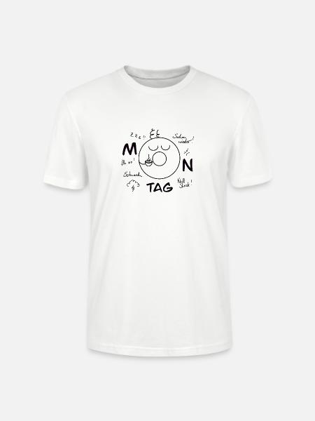 Monday Blues - Stanley/Stella CRAFTER Unisex Organic T-Shirt - white