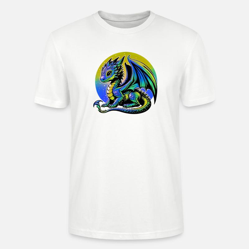 Drache - Stanley/Stella Unisex Bio-T-Shirt CRAFTER - Weiß