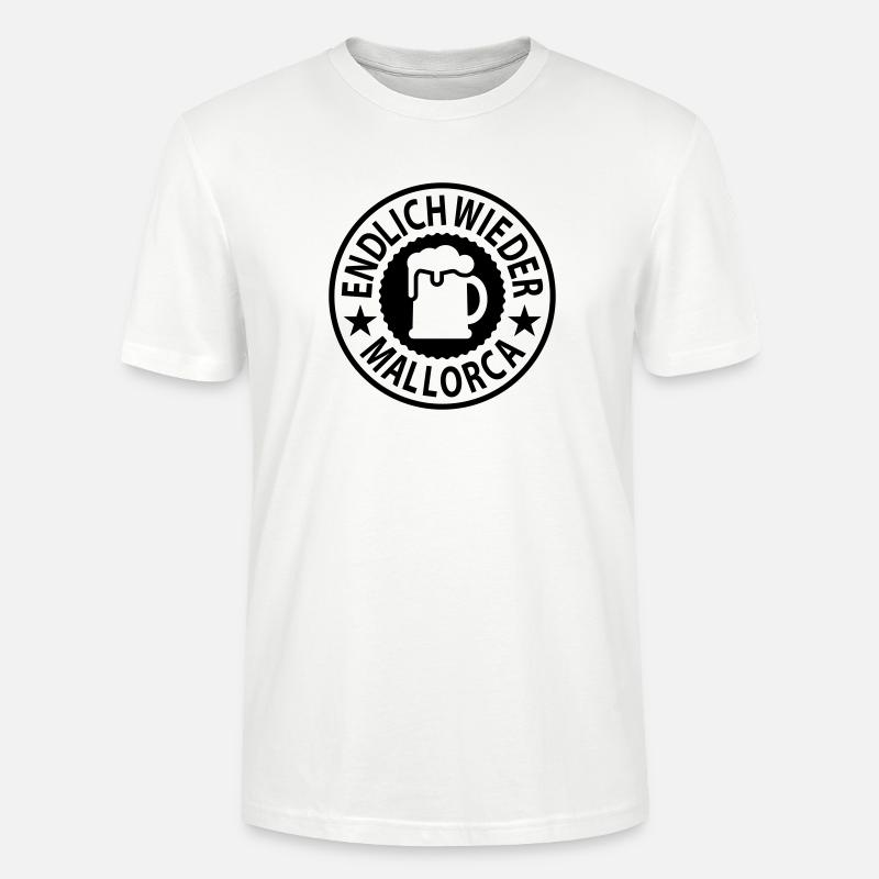 Endlich wieder Mallorca Bier - Stanley/Stella Unisex Bio-T-Shirt CRAFTER - Weiß