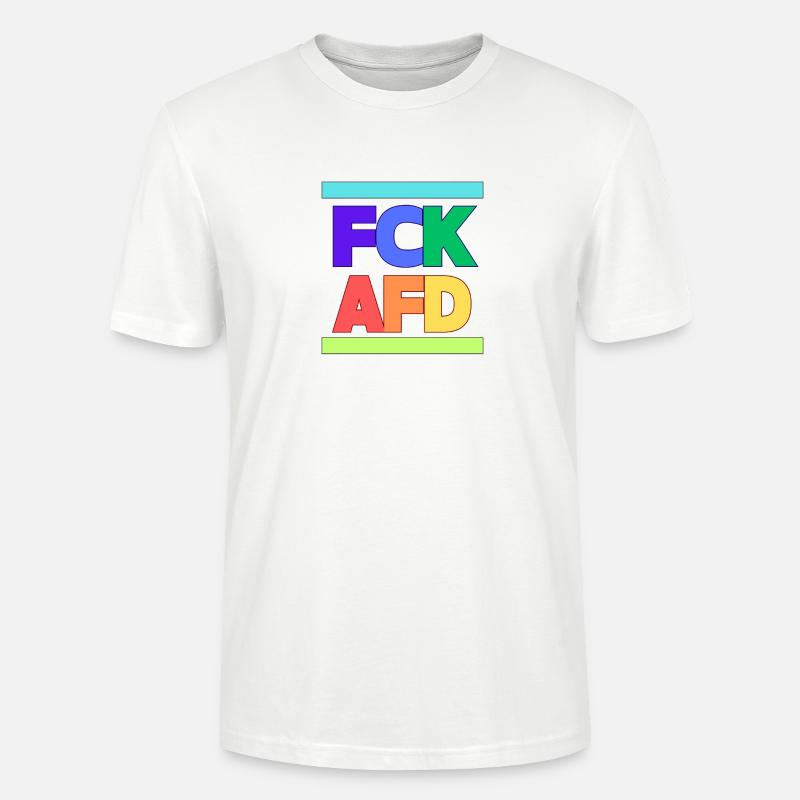 FCK AFD - Stanley/Stella Unisex Bio-T-Shirt CRAFTER - Weiß