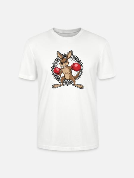 Känguru-Box-Duell - Stanley/Stella Unisex Bio-T-Shirt CRAFTER - Weiß