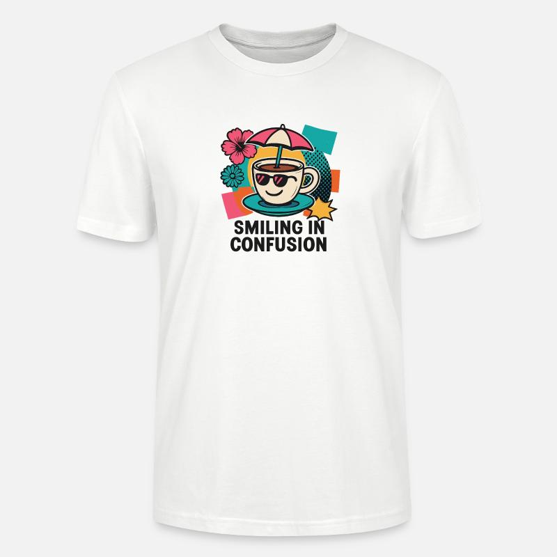 Kaffee? Sonne? Hä? - Stanley/Stella Unisex Bio-T-Shirt CRAFTER - Weiß