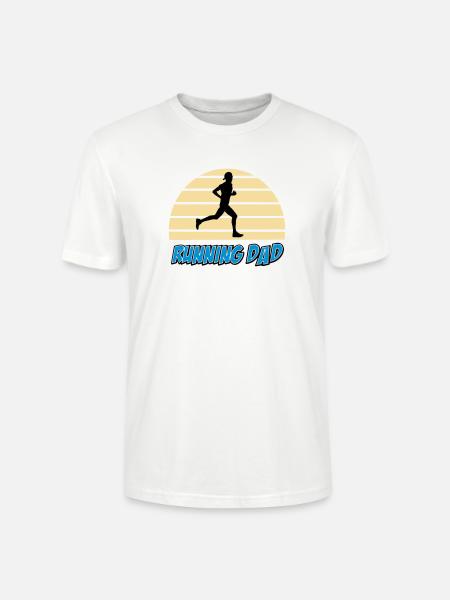 Running dad - T-shirt bio CRAFTER Stanley Stella Unisexe - blanc