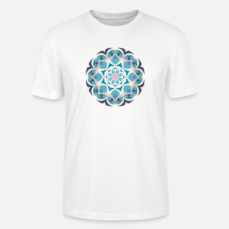 Beach day Mandala - Stanley/Stella Unisex Bio-T-Shirt CRAFTER - Weiß