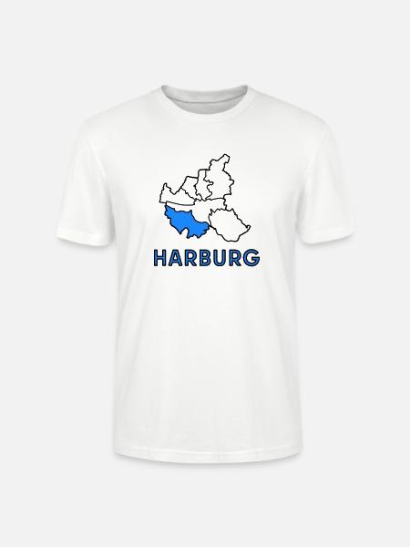 Harburg, un quartier de Hambourg - T-shirt bio CRAFTER Stanley Stella Unisexe - blanc
