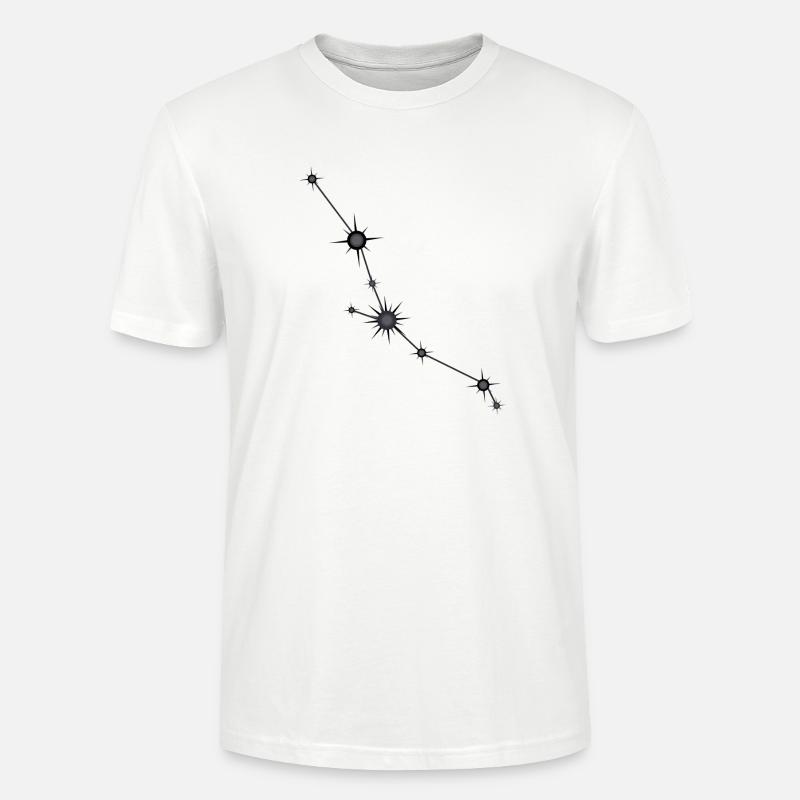 Stier Stern Sternbild Sternzeichen Schwarz & Grau - Stanley/Stella Unisex Bio-T-Shirt CRAFTER - Weiß