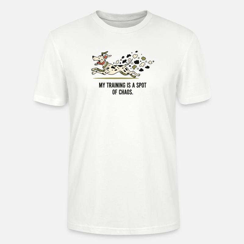 Mein Training ist ein Fleckchen Chaos - Stanley/Stella Unisex Bio-T-Shirt CRAFTER - Weiß