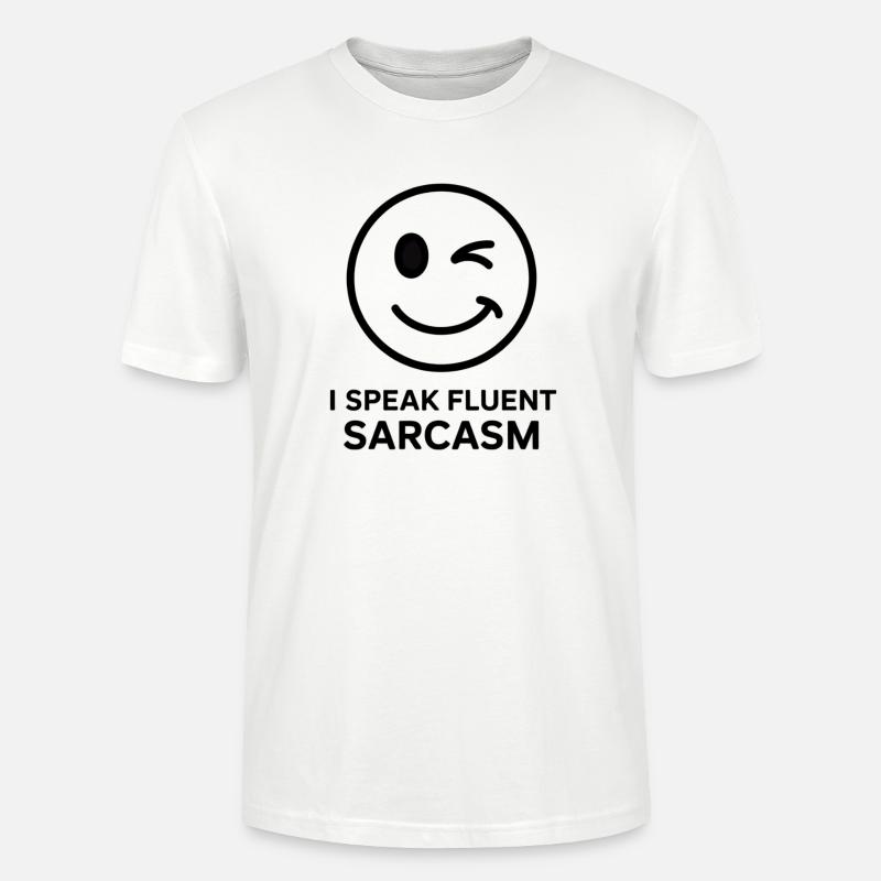Expressive Winks und Sarcasm Design - Stanley/Stella Unisex Bio-T-Shirt CRAFTER - Weiß
