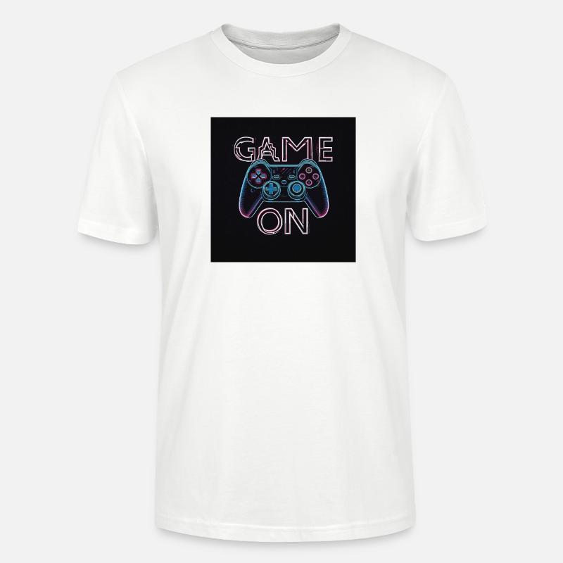 Neon Gaming Controller Design - Stanley/Stella Unisex Bio-T-Shirt CRAFTER - Weiß