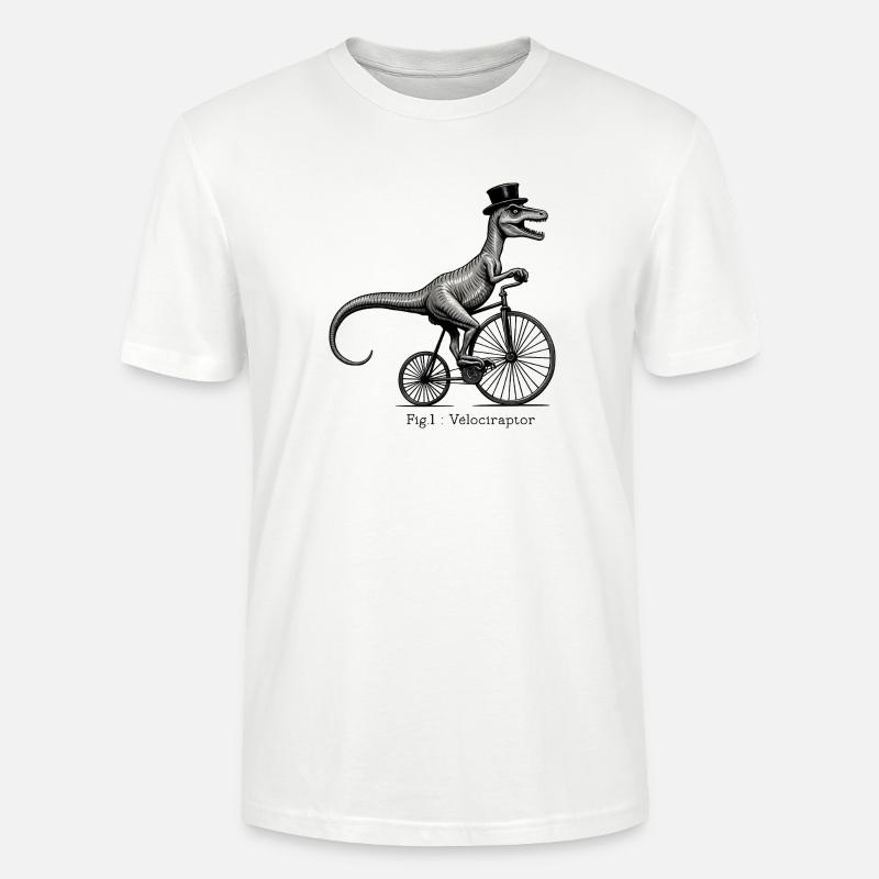 Velociraptor - Stanley/Stella CRAFTER Unisex Organic T-Shirt - white