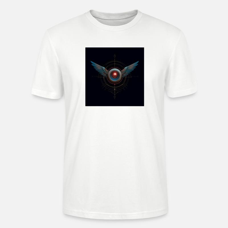 Futuristisches Winged Emblem – Techno Vision - Stanley/Stella Unisex Bio-T-Shirt CRAFTER - Weiß