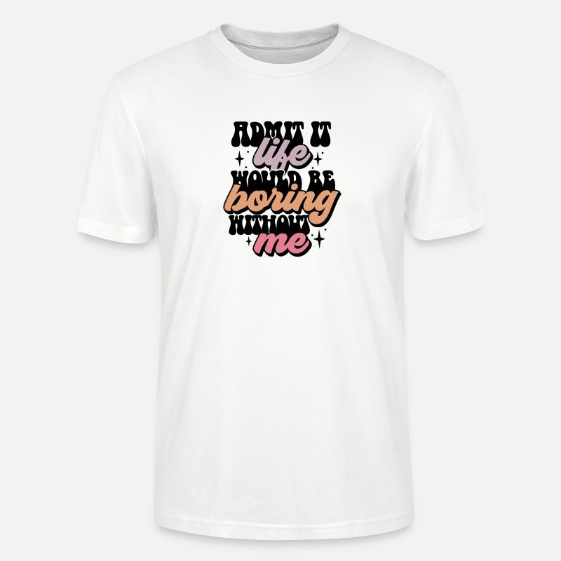 Expression classique dans des tons pastel - T-shirt bio CRAFTER Stanley Stella Unisexe - blanc