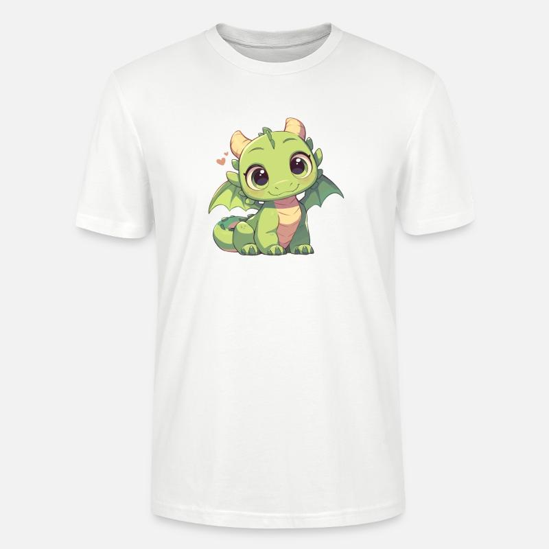 Drachen Drache - Stanley/Stella Unisex Bio-T-Shirt CRAFTER - Weiß