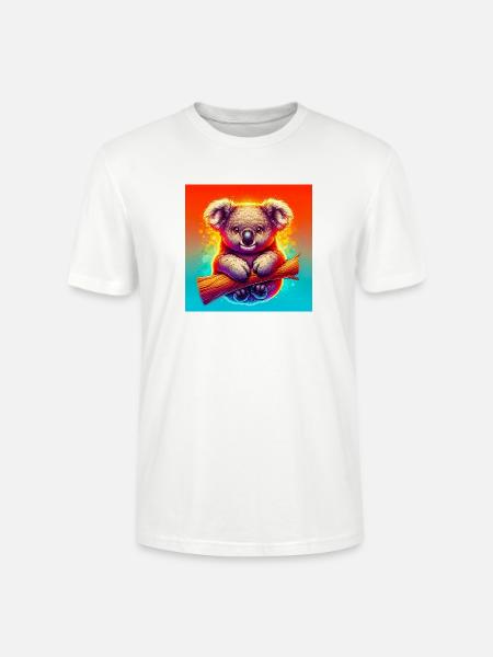 Koala - T-shirt bio CRAFTER Stanley Stella Unisexe - blanc