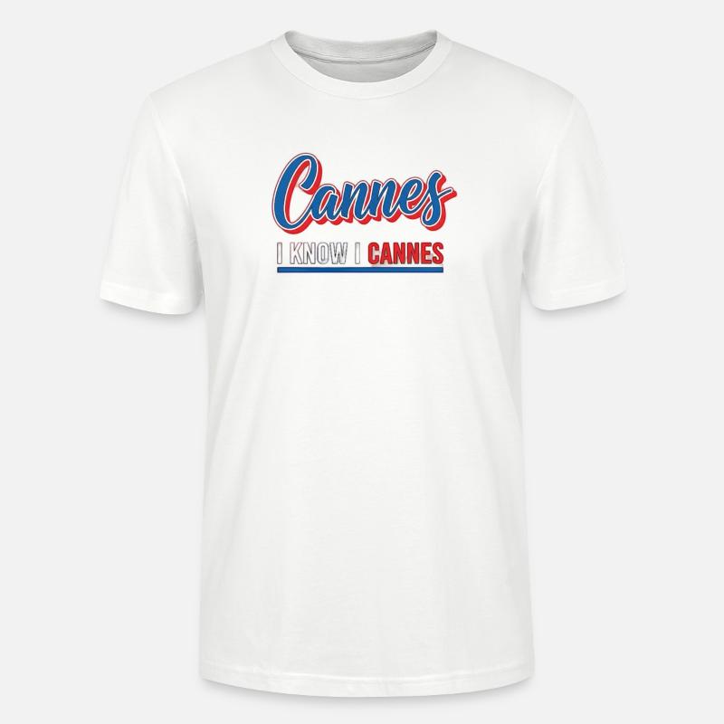 I know I Cannes Retro Design - Stanley/Stella Unisex Bio-T-Shirt CRAFTER - Weiß