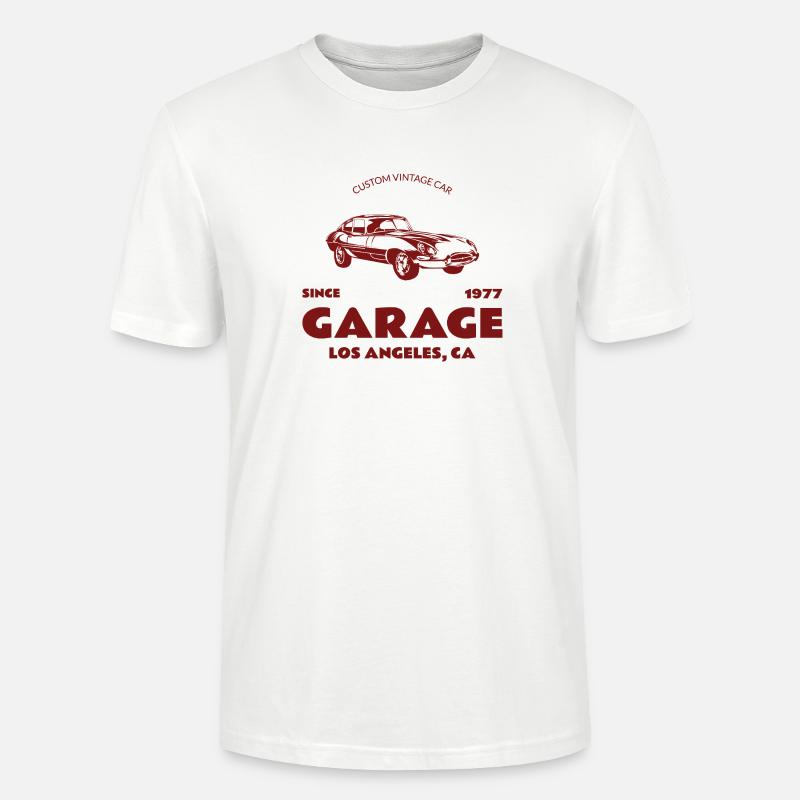 Custom Oldtimer – Garage Los Angeles - Stanley/Stella Unisex Bio-T-Shirt CRAFTER - Weiß