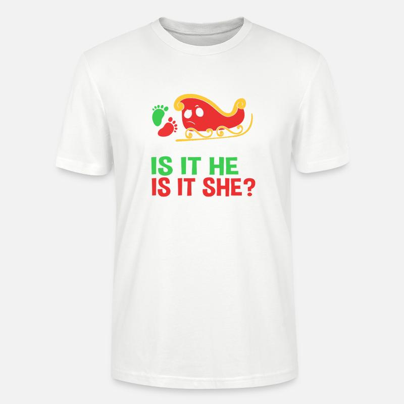 Werdende Mutter Werdende Mama Weihnachten - Stanley/Stella Unisex Bio-T-Shirt CRAFTER - Weiß