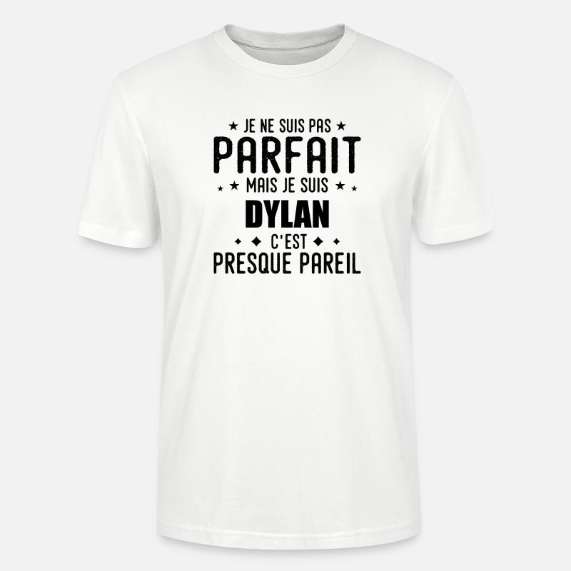 Dylan: authentisch, unvollkommen, oberflächlich, perfekt - Stanley/Stella Unisex Bio-T-Shirt CRAFTER - Weiß
