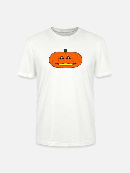 HALLOWEEN. PUMPKIN. HALLOWEEN PUMPKIN - Stanley/Stella CRAFTER Unisex Organic T-Shirt - white