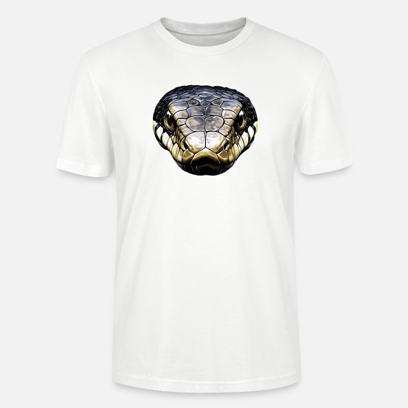 snake, python, cobra, rattlesnake, snakes - Stanley/Stella CRAFTER Unisex Organic T-Shirt - white