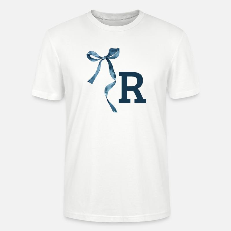 Monogramm r Geschenkidee - Stanley/Stella Unisex Bio-T-Shirt CRAFTER - Weiß