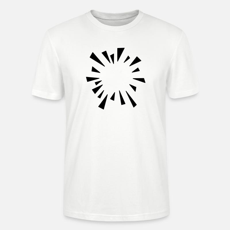 Comic Effekt geplatzter Luftballon - Stanley/Stella Unisex Bio-T-Shirt CRAFTER - Weiß