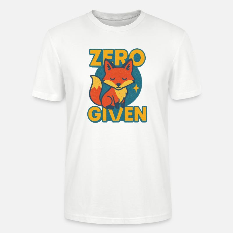 Zero Fox Given Logo - T-shirt bio CRAFTER Stanley Stella Unisexe - blanc