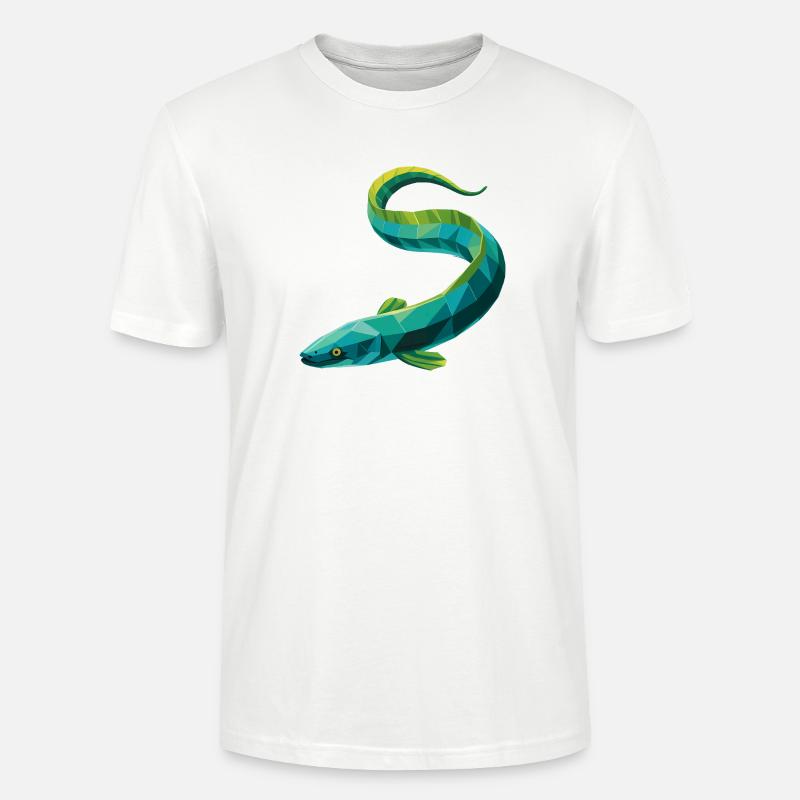 Aal - Cooles Low Poly Logo - Stanley/Stella Unisex Bio-T-Shirt CRAFTER - Weiß