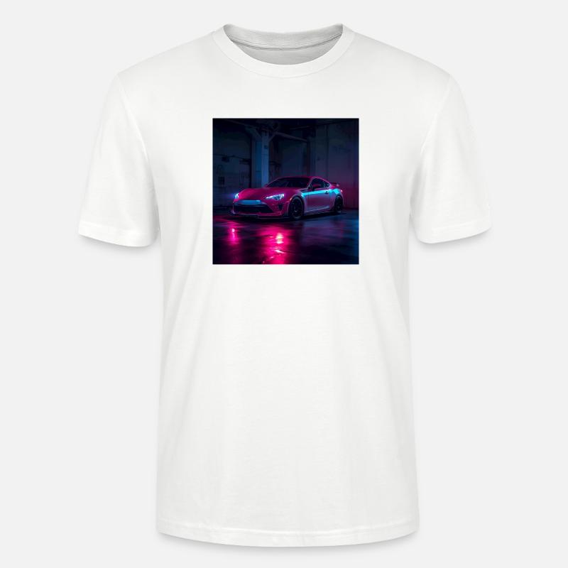 Neon Night Drift Auto - Stanley/Stella Unisex Bio-T-Shirt CRAFTER - Weiß