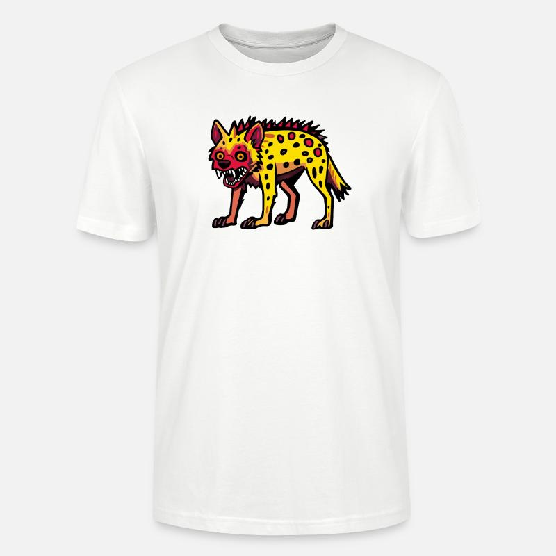 Hyäne Halloween Comic Lustig - Stanley/Stella Unisex Bio-T-Shirt CRAFTER - Weiß