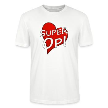 SUPER OPI - Stanley/Stella Unisex Bio-T-Shirt CRAFTER - Weiß - Vorne - Alina (178cm) & Michal (187cm)