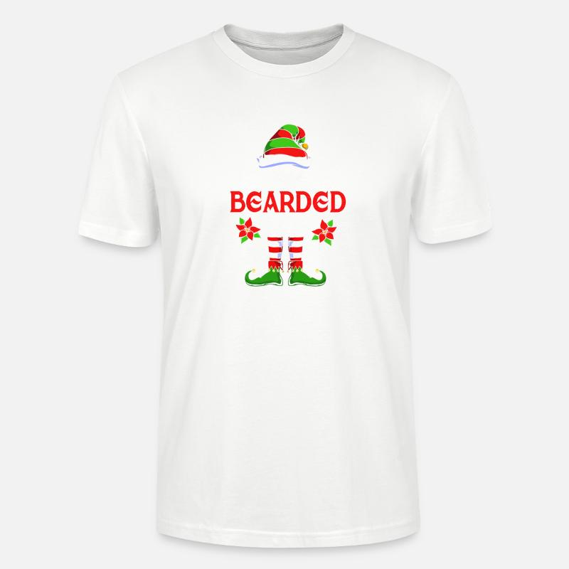 Elfe Elf Weihnachtsgeschenk Bart Bärtig Friseur - Stanley/Stella Unisex Bio-T-Shirt CRAFTER - Weiß