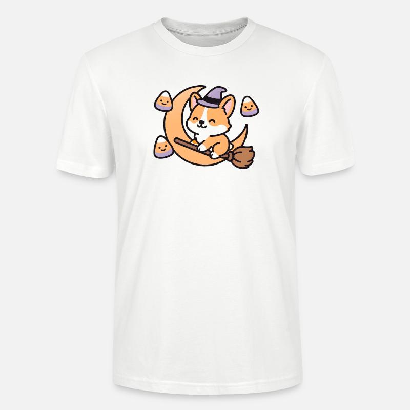 Zauberfuchs auf dem Mond - Stanley/Stella Unisex Bio-T-Shirt CRAFTER - Weiß
