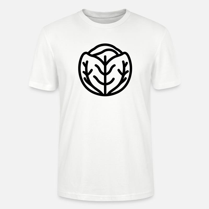 cabbage - Stanley/Stella CRAFTER Unisex Organic T-Shirt - white