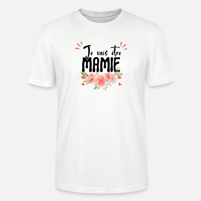 Ich werde Oma – Ankündigung der Schwangerschaft - Stanley/Stella Unisex Bio-T-Shirt CRAFTER - Weiß