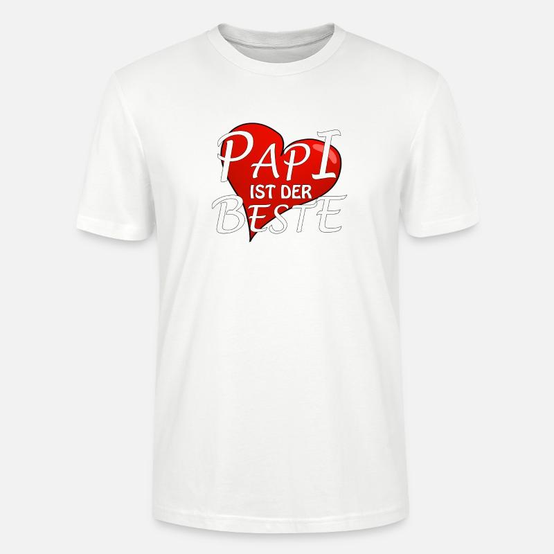 PAPI IST DER BESTE - Stanley/Stella Unisex Bio-T-Shirt CRAFTER - Weiß