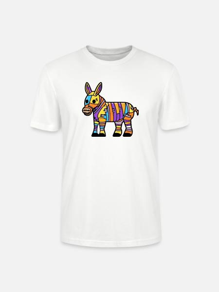 Donkey Halloween Zombie - Stanley/Stella CRAFTER Unisex Organic T-Shirt - white
