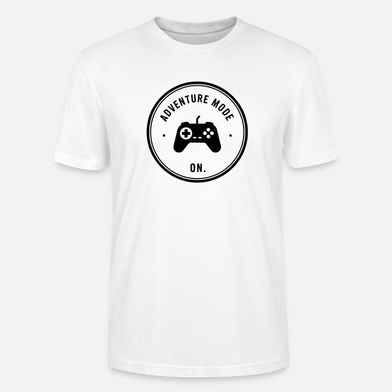 Adventure mode on - Stanley/Stella Unisex Bio-T-Shirt CRAFTER - Weiß