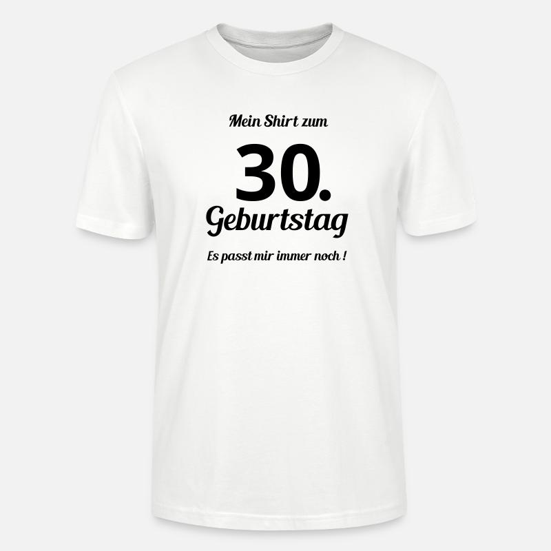 Passt seit 30 - Stanley/Stella Unisex Bio-T-Shirt CRAFTER - Weiß