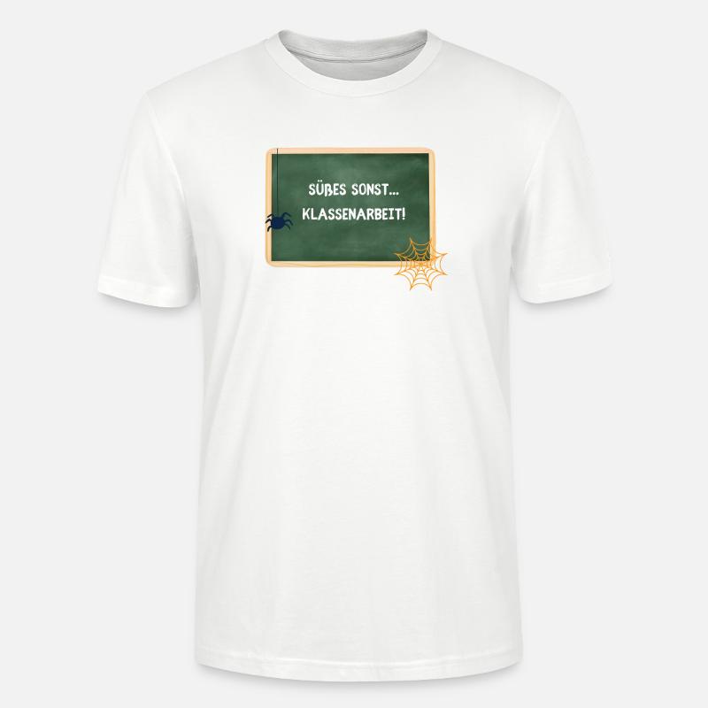 Sweets Otherwise Classwork - Halloween Teacher - Stanley/Stella CRAFTER Unisex Organic T-Shirt - white