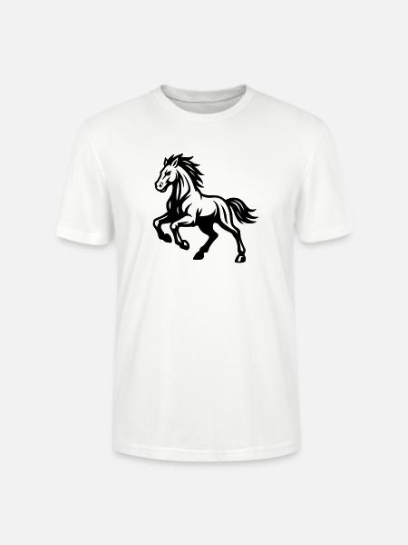 Cheval - T-shirt bio CRAFTER Stanley Stella Unisexe - blanc