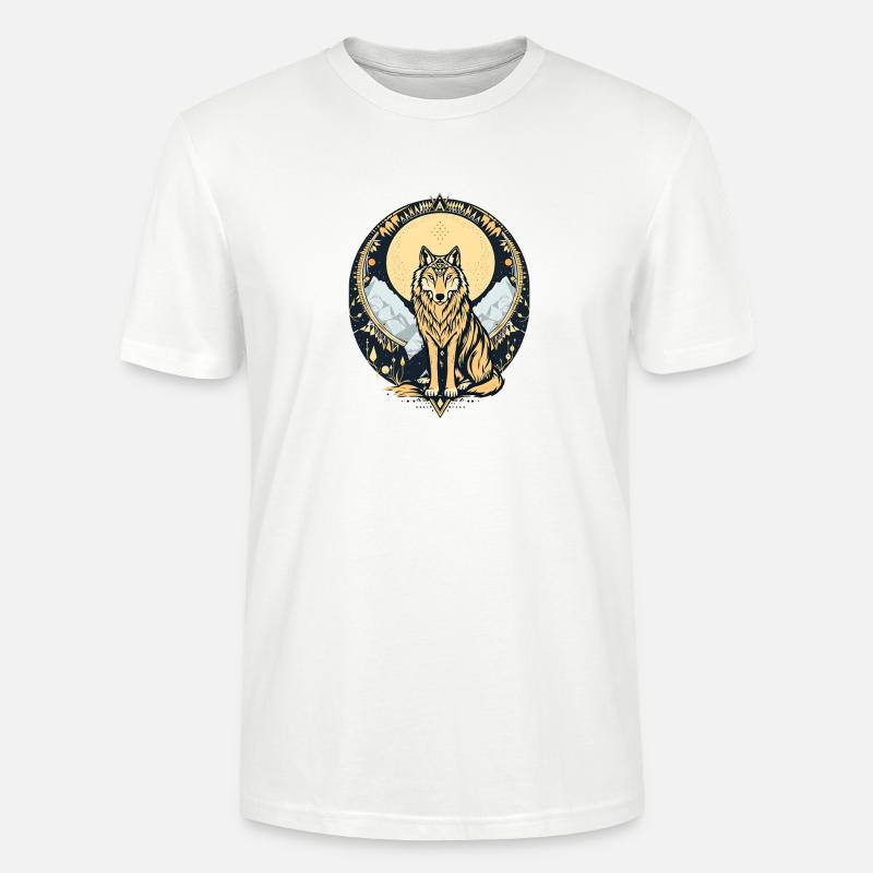 Boho Wolf - Stanley/Stella Unisex Bio-T-Shirt CRAFTER - Weiß