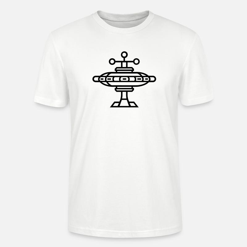 station spatiale - T-shirt bio CRAFTER Stanley Stella Unisexe - blanc