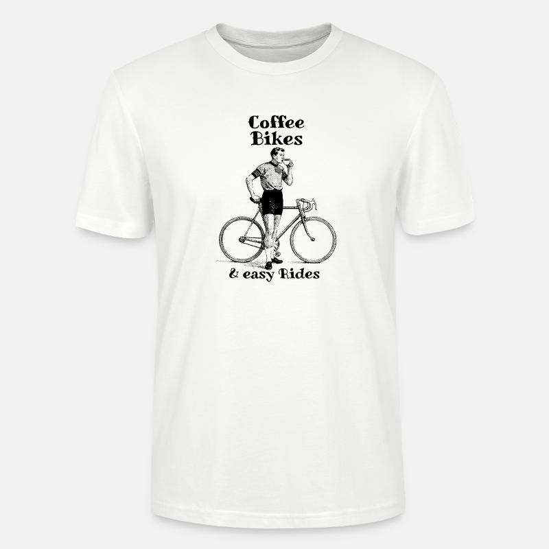 Coffee Bikes and easy Rides - Stanley/Stella Unisex Bio-T-Shirt CRAFTER - Weiß