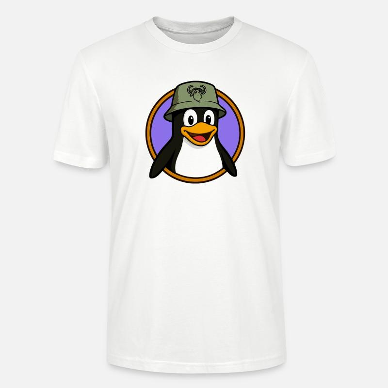 Tux Linux + GNU Hut - Stanley/Stella Unisex Bio-T-Shirt CRAFTER - Weiß