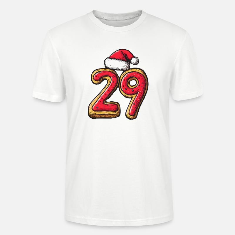 Biscuit de Noël à 29 chiffres - T-shirt bio CRAFTER Stanley Stella Unisexe - blanc