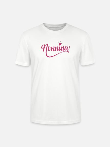 Nonnina Schriftzug - Nonna, italienische Oma - Stanley/Stella Unisex Bio-T-Shirt CRAFTER - Weiß