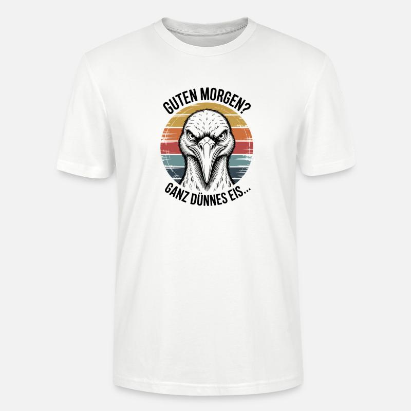 Storch Dünnes Eis Art - Stanley/Stella Unisex Bio-T-Shirt CRAFTER - Weiß