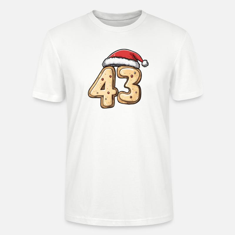 Biscuit de Noël à 43 chiffres - T-shirt bio CRAFTER Stanley Stella Unisexe - blanc