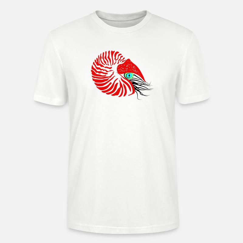 Perlboot, Ammonit, Kopffüßer, Nautilus - Stanley/Stella Unisex Bio-T-Shirt CRAFTER - Weiß